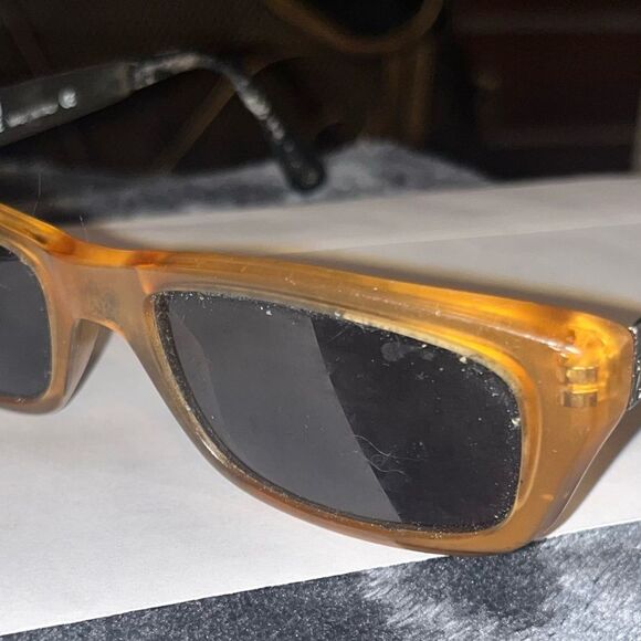 Versace 90s Vintage Sunglasses Unisex Metal and Gold Frames READ DESCRIPTION - Picture 6 of 16